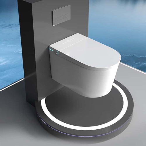 Elongated Wall Hung Smart Toilet