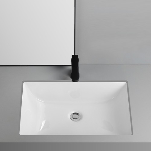 Small Rectangular Undermount Bathroom Sink