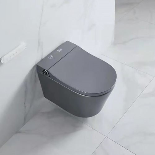 Modern Grey Wall Hung Toilet 