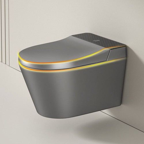 Modern Grey Wall Hung Toilet