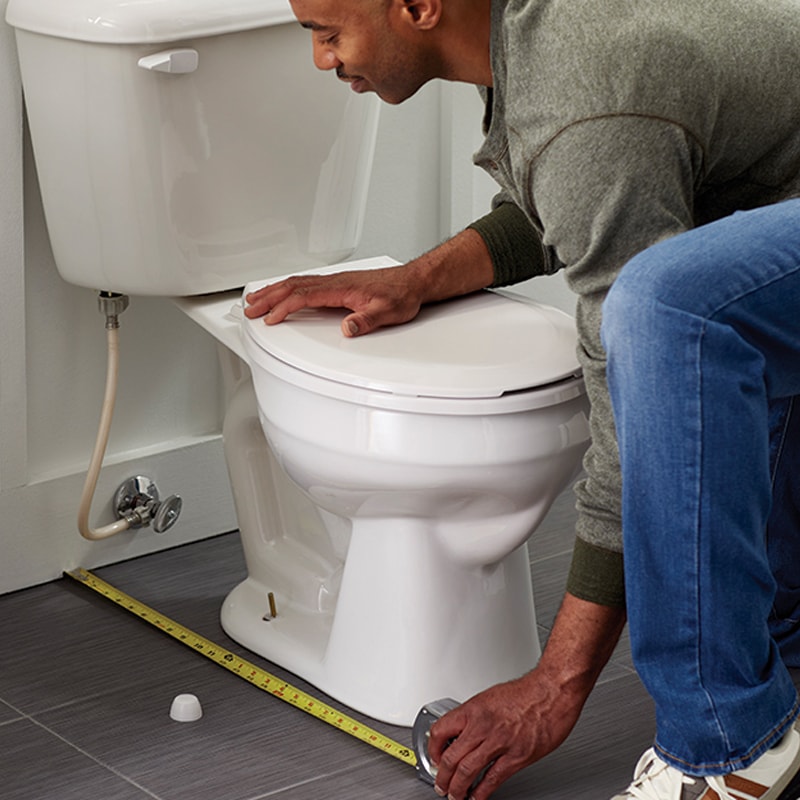 Measuring Toilet Rough In