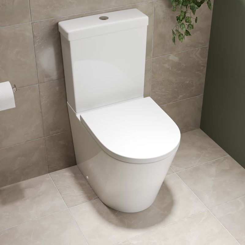 Rimless Close Coupled Toilet