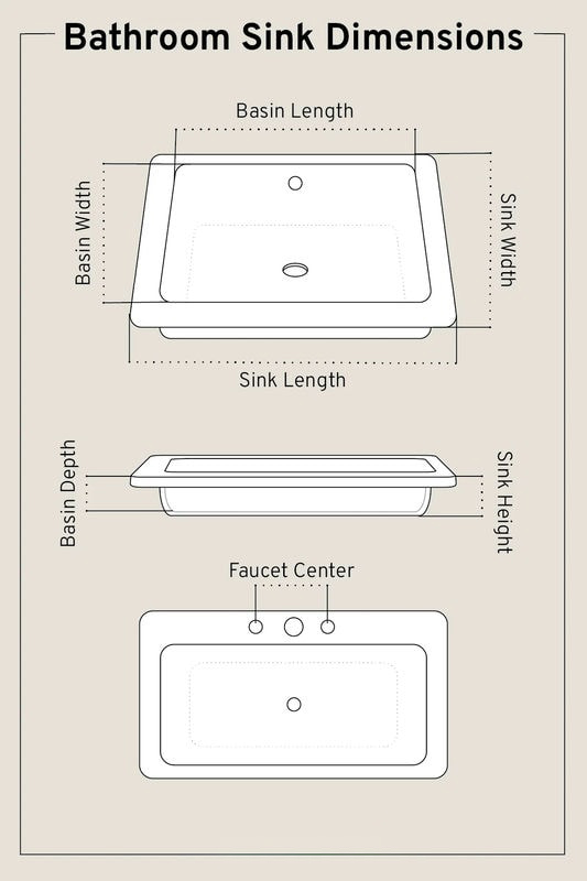 Dimensiones Promedio del Lavabo del Baño