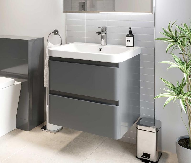 lavabo integrado con mueble