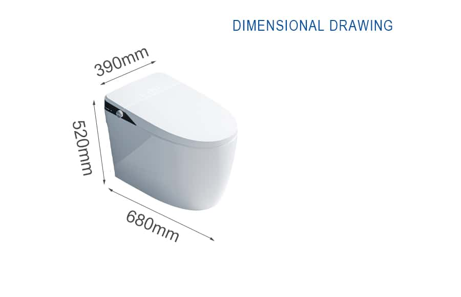 Toilet Bowl 932 Dimensions