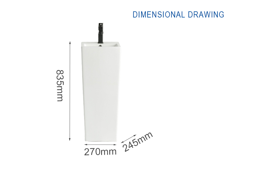 Pedestal Basin Dimensions