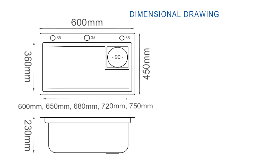 Kitchen Sink Dimensions