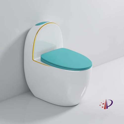 Colorful Egg Shaped Toilet