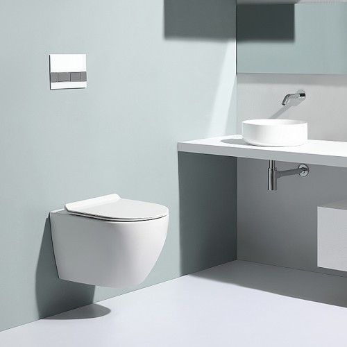 Rimless Tornado Flush Wall Hung Toilet 