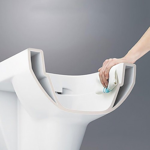 Rimless Tornado Flush Wall Hung Toilet