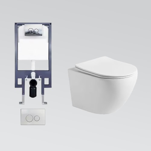 Rimless Tornado Flush Wall Hung Toilet