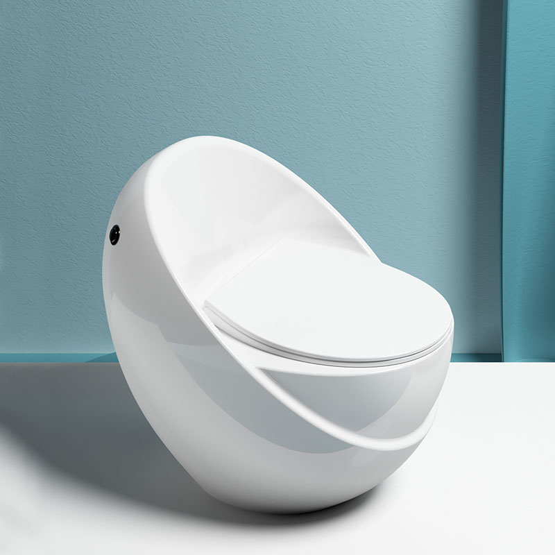 Egg Shaped Skirted ADA Comfort Height Toilet