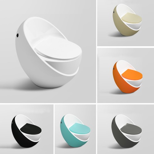 Egg Shaped Skirted ADA Comfort Height Toilet