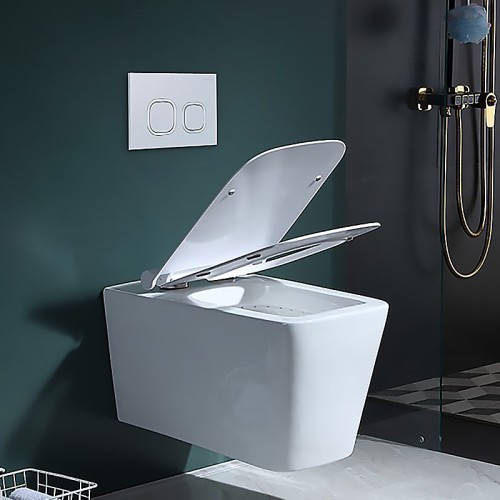 Square Wall Hung Toilet Bowl