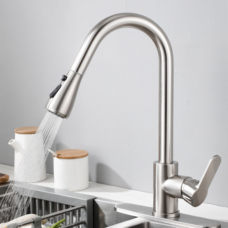 Kitchen Sink Faucet With Pull Down Sprayer