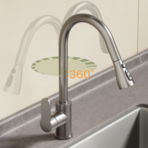 Kitchen Sink Faucet With Pull Down Sprayer