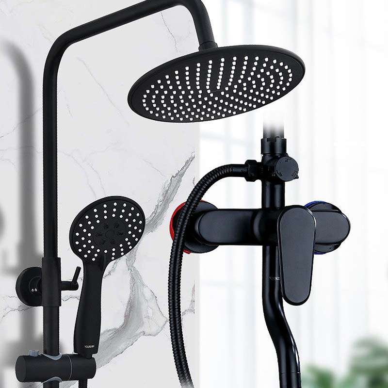 Matte Black Bathroom Shower Set