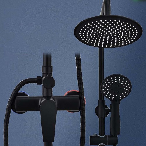 Matte Black Bathroom Shower Set 