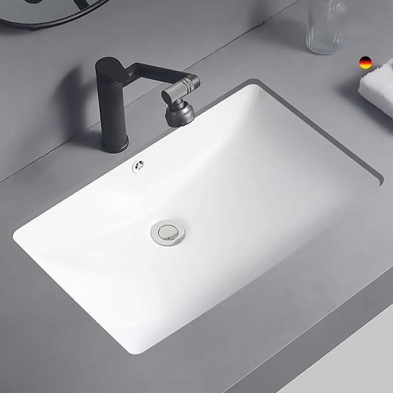 Small Rectangular Undermount Bathroom Sink