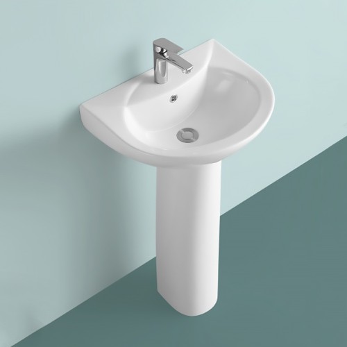 Wall Hung Semi Pedestal Sink