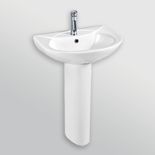 Ceramic Full Pedestal Wash Basin