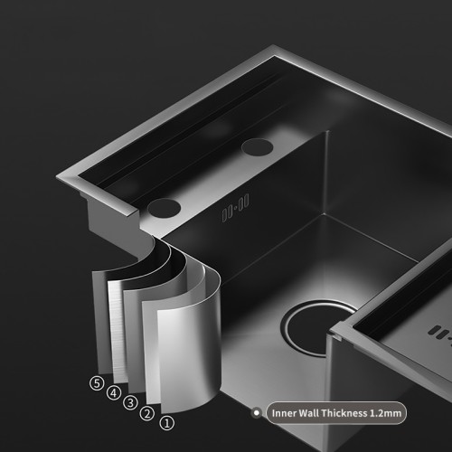 Undermount Double Bowl Workstation Sink