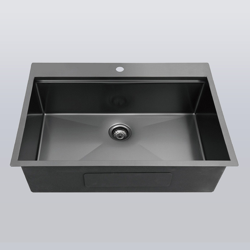 Black Single Bowl Kitchen Sink