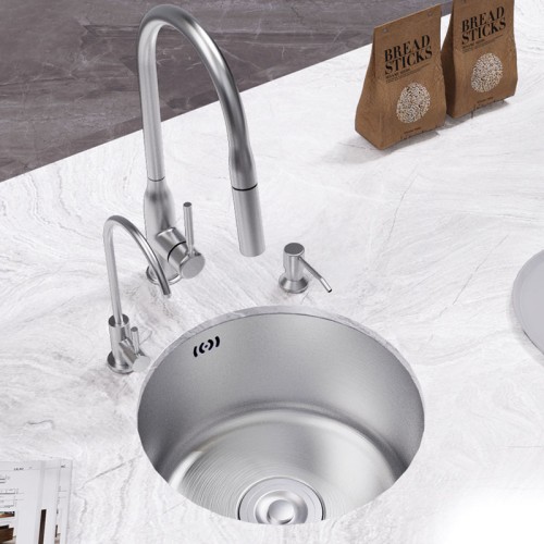 Small Round Stainless Steel Kitchen Sink