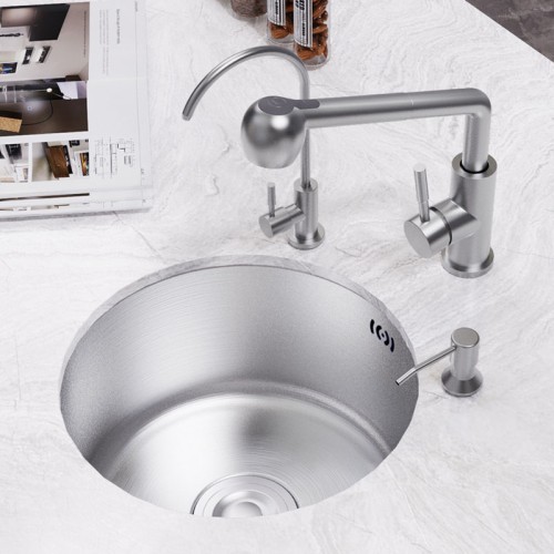 Small Round Stainless Steel Kitchen Sink