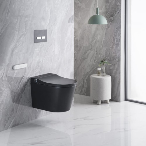 Black Smart Bidet Toilet