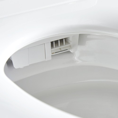 Stylish Streamline Toilet With Light