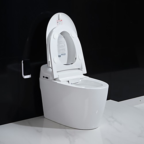 Bathroom Watermark Toilet with Dual Flush Valve