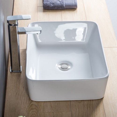 Modern Lavatory White Porcelain Vessel Sink