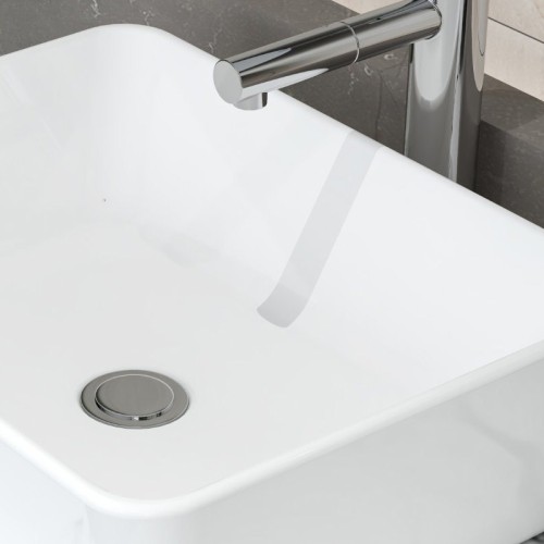 Modern Lavatory White Porcelain Vessel Sink