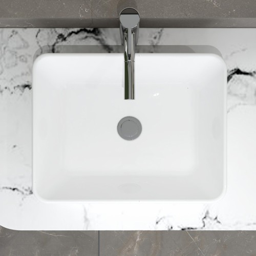 Modern Lavatory White Porcelain Vessel Sink