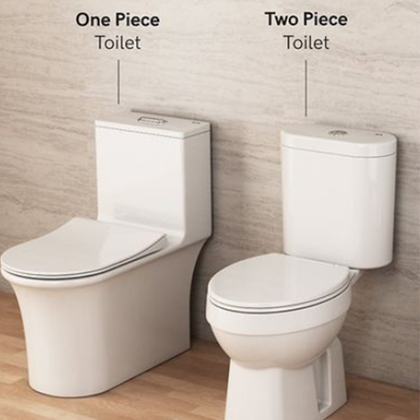 1 piece toilet vs 2 piece toilet