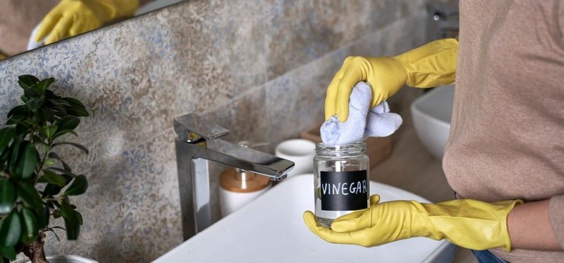 using sink cleaning products