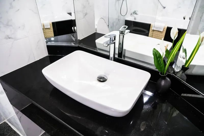 height of bathroom sink