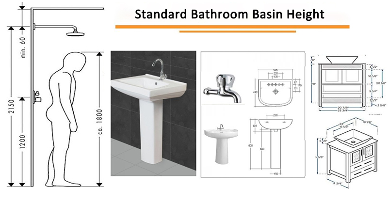 standard sink height