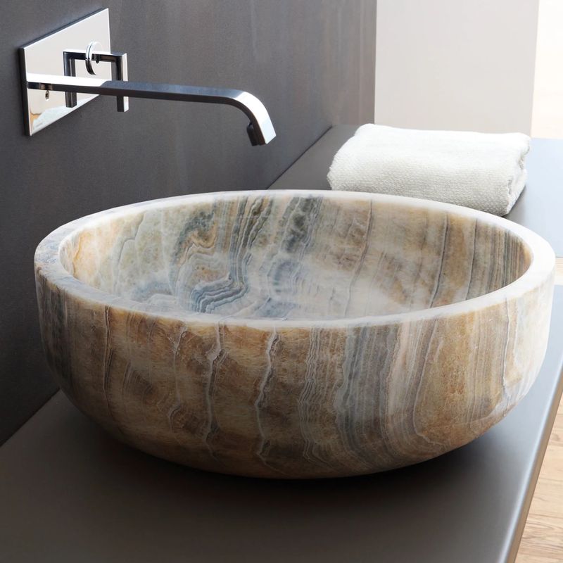 natural stone bathroom sinks