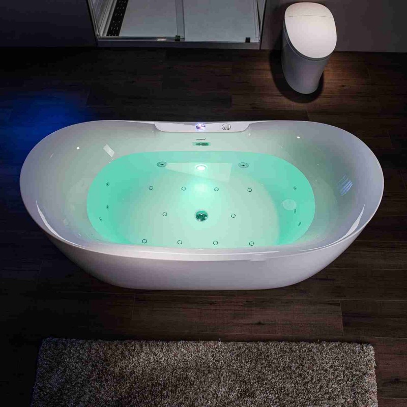 Woodbridge Whirlpool Heated Soaking Bathtub