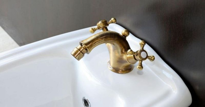 how do you clean brass faucets