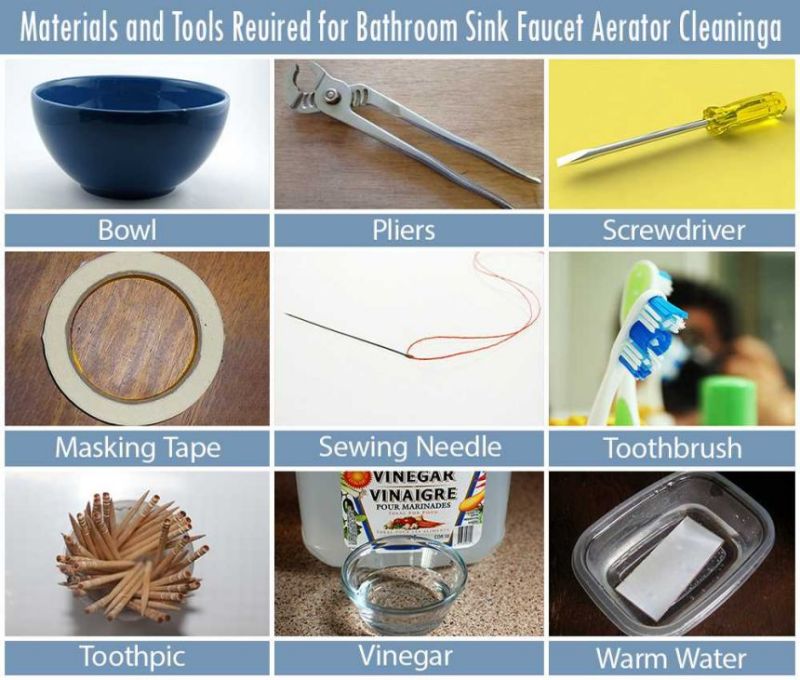 materials for cleaning the faucets