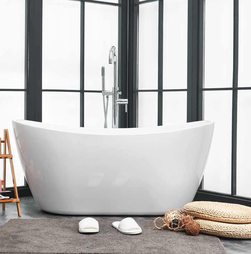 54 inch freestanding bathtub