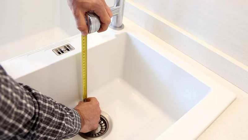 how to measure for new kitchen sink