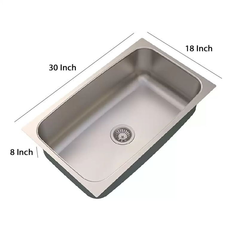 standard depth of sink