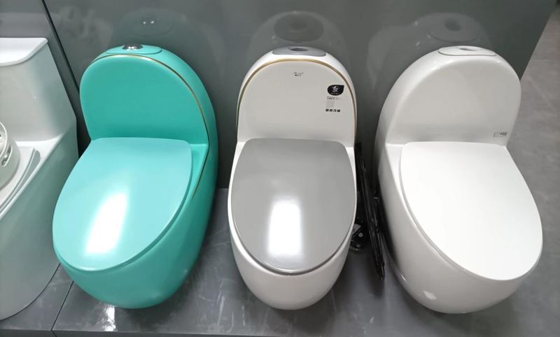 turquoise toilet