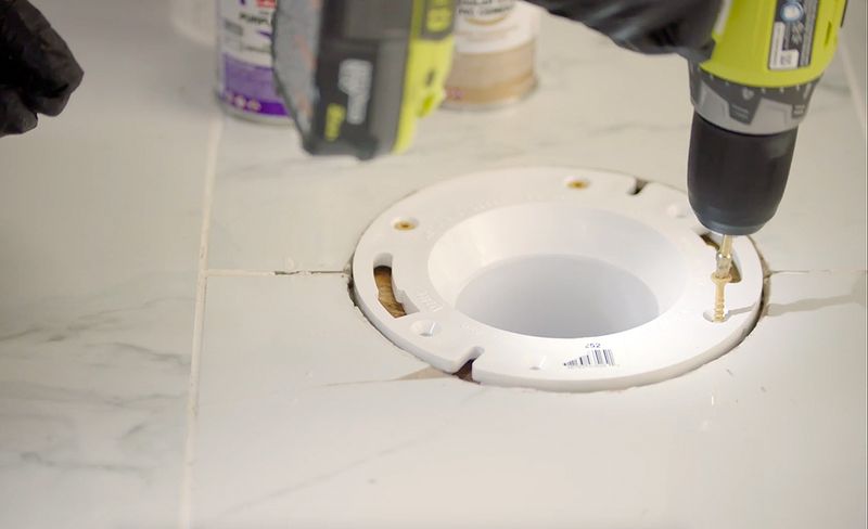 toilet flange too high fix