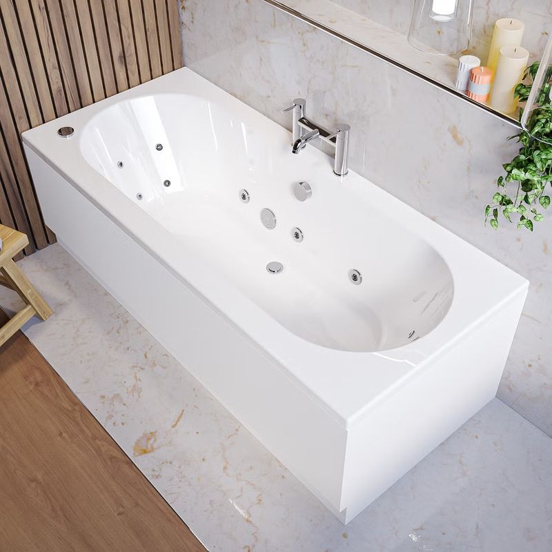 Double-ended Whirlpool Tub