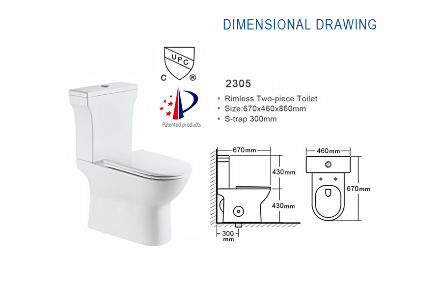 Toilet Bowl Dimensions